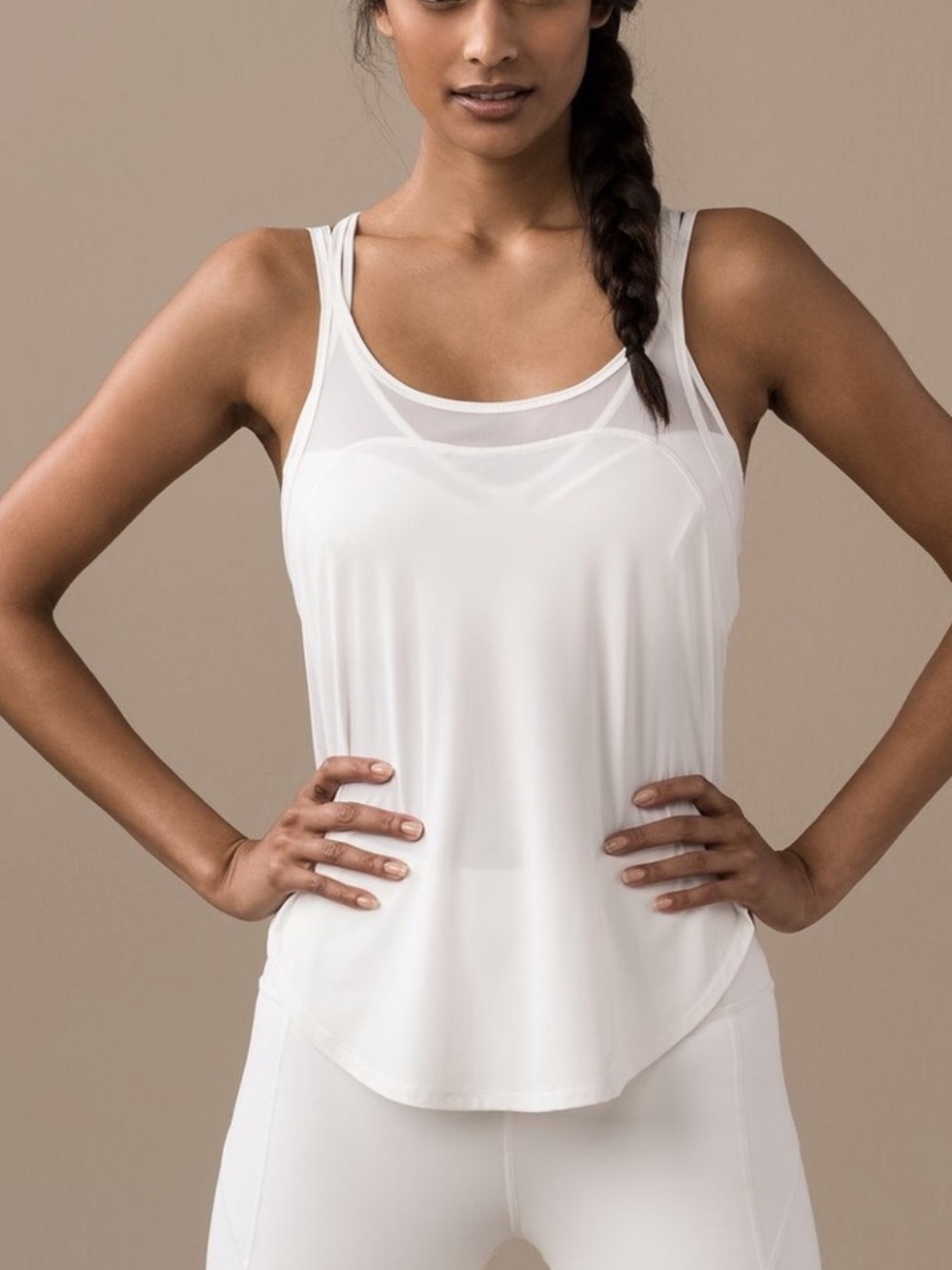 Pristine excellent Lululemon anew singlet in white Size: 6 - Picture 2 of 10